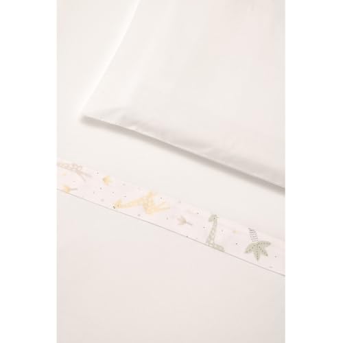 Evolution Set 3Pz Lenzuolo Letto Giraffe Bianco
