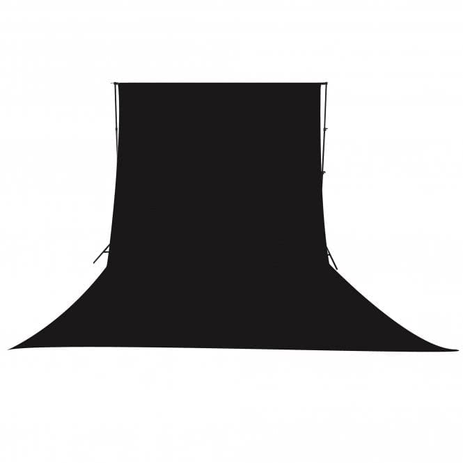 Italian 3m x 6m Photography Background Cloth - Midnight Black Includes Storage Bag