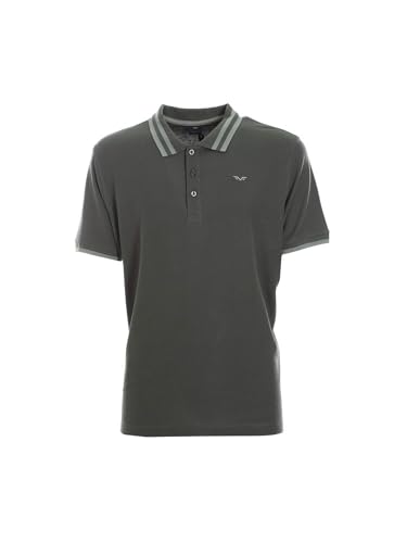 Polo homme vert Armata di mare haut de gamme en maille piquée