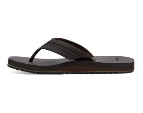 Image of Sanuk Mens Ziggy ST | Flip Flops for Men | Mens Sandals | Beach Sandals | Water Friendly & Lightweight | Comfort Footbed