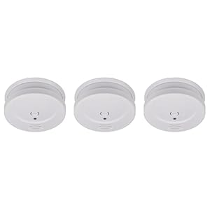 Brennenstuhl Rauchmelder Set, 3X RM C 9010 mit austauschbarer Batterie (geprüft nach EN 14604, durchdringendes Alarmsignal) weiß