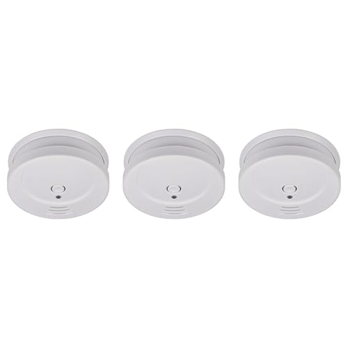 Brennenstuhl Rauchmelder Set, 3X RM C 9010 mit austauschbarer Batterie (geprüft nach EN 14604, durchdringendes Alarmsignal) weiß