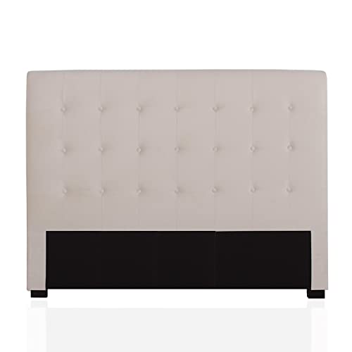 INTENSE DECO Tête de lit capitonnée Premium Velours 160cm Beige