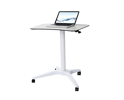 Pneumatic Adjustable Height Laptop Desk, Sit and Stand Mobile, Ergonomic Design, Excellent Lectern...