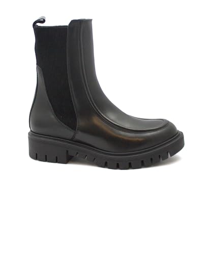 Anima GD402 chaussures femme noires amphibiens beatles botte de combat élastique bottine 38 - Les Beatles, Paul McCartney, John Lennon, RIngo Starr, George Harrison Anima GD402 chaussures femme noires amphibiens beatles botte de combat élastique bottine 38
