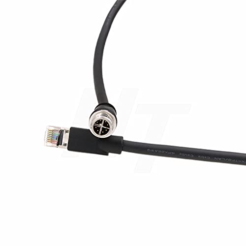 Câble Ethernet M12 X-Code vers RJ45 Cat 6A de 20m pour caméra industrielle