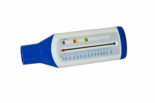 URMIT SURGICAL Portable N03 Peak Flow Meter for Adults – Sports Use – Accurate Lung Function Monitoring – Easy-to-Use, Compact Design – White-Blue – Ideal for Athletes, Respiratory Health & Home Use-picture-23