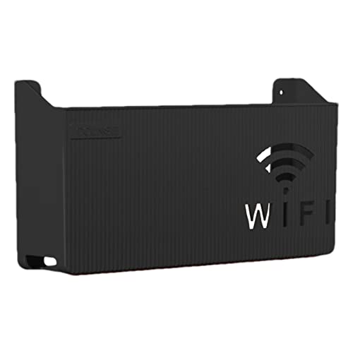 Jeanny Boîte De Rangement Murale pour Routeur WiFi Support Box Internet Rangement Box Internet Étagère Flottante Murale pour Câble pour Salon