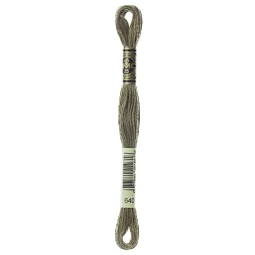 Image of DMC 6-Strand Embroidery Cotton Floss, Very Dark Beige Grey