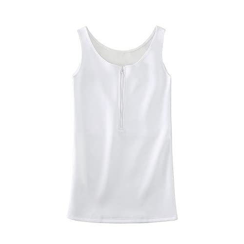 Binder de poitrine BaronHong demi fermeture éclair débardeur long masculin tomboy extensible