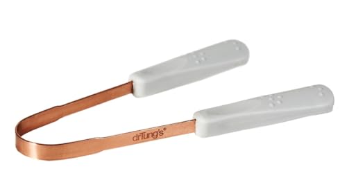 drTungs DrTungs Copper Tongue Scraper - Tongue Cleaner for Adults, Kids, Helps Freshens Breath, Easy to Use Comfort Grip Handle, Comes with Travel Case - Copper Tongue Scrapers (1 Count).