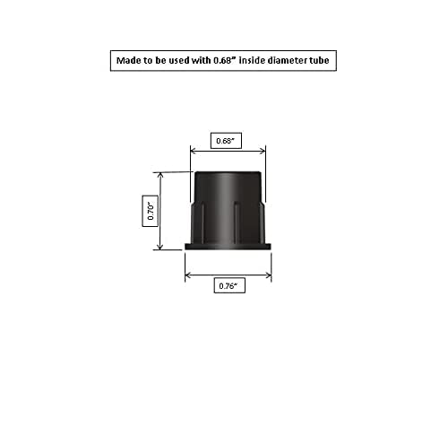 Miniatura 4 de FENCE & DECK RITE Conectores balaustres para balaustres de " OD Metal Polipropileno Negro. (50)