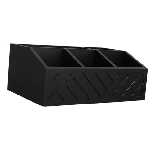 HOLIDYOYO Elegant Wooden Coffee and Tea Organizer Box Divided Storage for Tea Bags and Coffee Packets Stylish Countertop for Clutter Kitchen