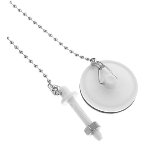 EXHUMKY Tapón de Baño con Cadena Metálica Tapón de Fregadero y Resistente Accesorio Práctico para Bañeras y Lavabos de Limpiar y Usar para Evitar Escape de Agua