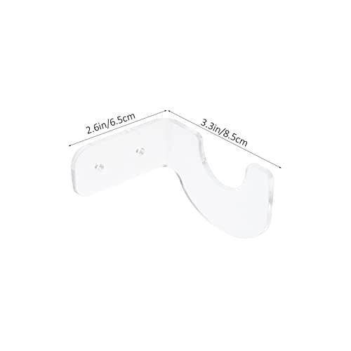 VICASKY 2Pairs Acrylic Bat Display Racks Transparent Storage Holders for Softball Tennis Bats Durable Stylish Design for Home Office Decor