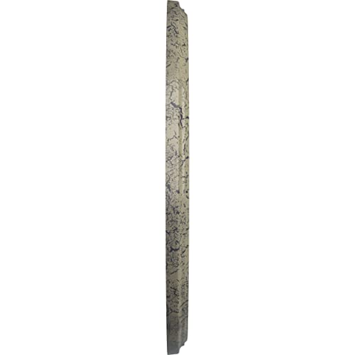 Image of Ekena Millwork CM15BECSC 15 3 /4 inchOD X 3 7 /8 inchID X 3 /4 inchP Berkshire Ceiling Medallion Fits Canopies Up to 7 inch, Castle Stone Crackle