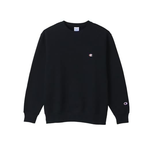 [チャンピオン] スウェット 長袖 ワンポイントロゴ 刺繍 クルーネックスウェットシャツ C3-W005Z メンズ ネイビー Lのサムネイル