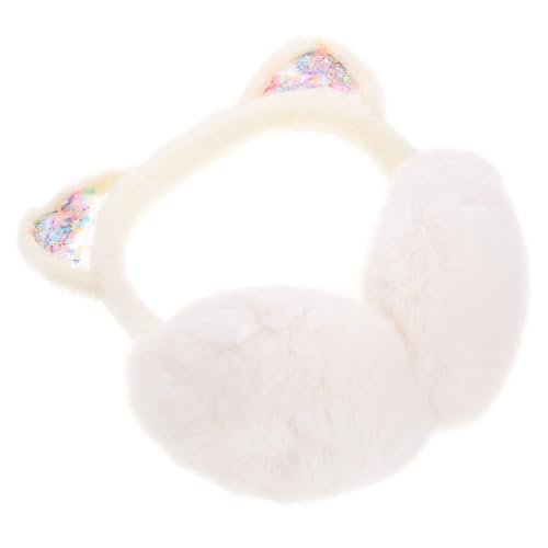 Fluffy Kitten Earmuffs for Girls Winter Sleep Ear Muffs Warm Thermal Cover Outdoor for Boys Girls