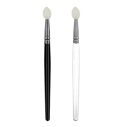 Lip Brush Tool, Silicone Lipstick Brush Black and White 2 Pcs