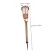 1pc Garden Adornment Creative Torch Lamp Solar-Powered Bamboo Easy Install No Wiring Safe Lighting Tool
