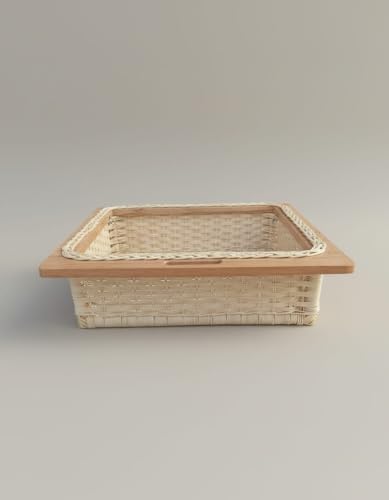 Image of Wicker Basket for Modular Kitchen For Storing Vegetables and Fruits (18 W X 20 L X 4 H (INCHES))