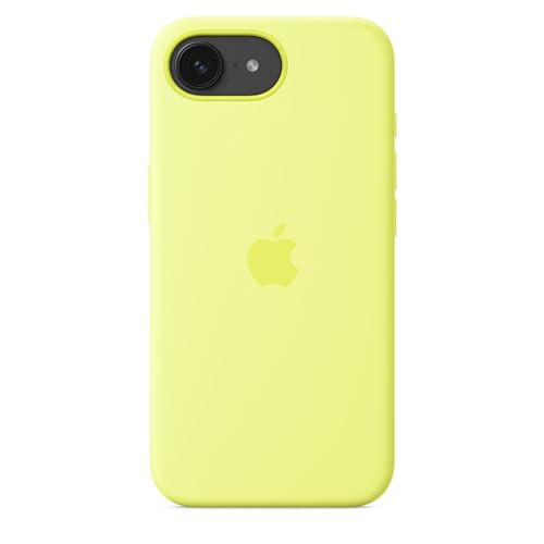 Image of Apple iPhone 16e Silicone Case - Neon Yellow 