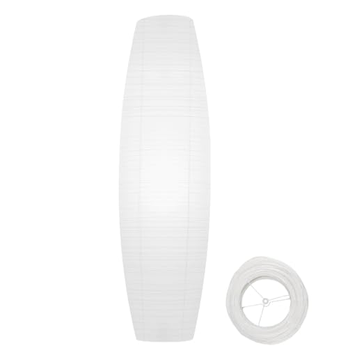 WIYETY Lámpara de pie de papel de 110 cm, pantalla de lámpara: estilo nórdico, cubierta de luz, pantalla de papel, reemplazo de pantalla, pantalla de pie, repuesto para sala de estar, dormitorio