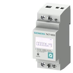Compteur électrique Siemens 7KT1651 sous compteur KWh rail DIN puissance courant 146 g
