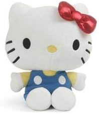 Amazon Co Jp Gund サンリオキャラクター ハローキティ 赤いリボンと青いオーバーオール クラシック 9 5インチ おもちゃ