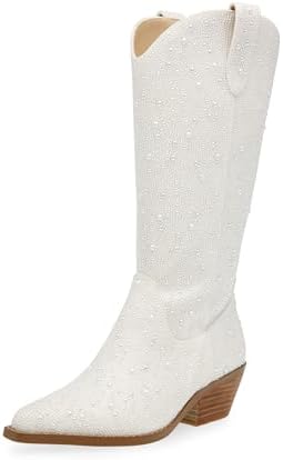 Betsey Johnsonwomens Dalas Pull On Zipper Cowboy Western Boots