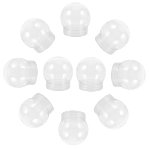 Globos de nieve navidenos de plastico de 270 ml Toyvian para manualidades caseras pack de 24 2