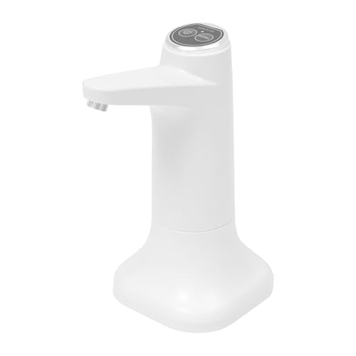 Bomba para botellas de agua, dispensador de agua eléctrico, bomba automática de agua potable, dispensador de botellas de agua portátil, para el hogar, camping, oficina, cocina, escuela (blanco)