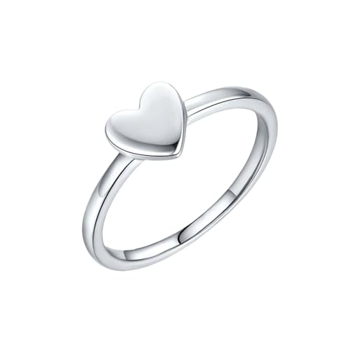 RDSGYZ Anillos de oro blanco para mujer, de oro real de 9 quilates, 14 y 18 quilates, anillos de compromiso, anillo de matrimonio, boda, talla J-U, Metales preciosos