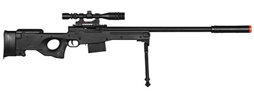 Ukarms Airsoft P2703B L96 Black Spring Sniper Rifle Bolt Action Awp With Scope #TOP1