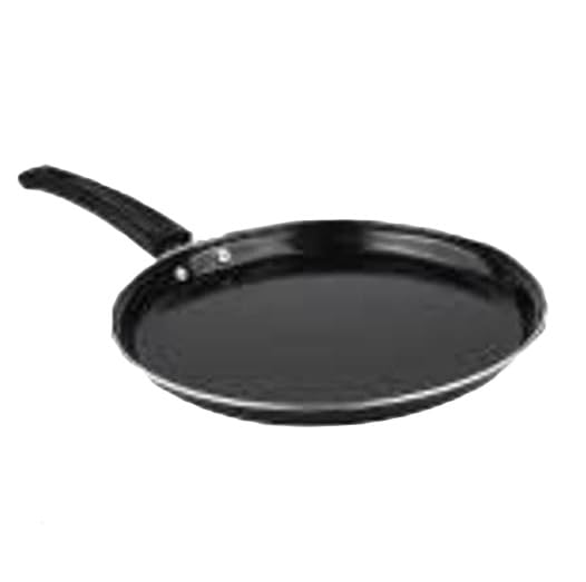 Cast Iron Fry Pan with Handle Non Stick Multi Purpose Tawa for Gas and Induction Kitchen Cooking Daily Use Black Free Size-image-19