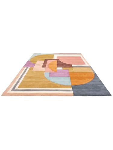 RugVista Arty, Dywan, 140 x 200 cm, Prostokąt, Wysoki, Pokój dzienny, Jadalnia, Sypialnia, Czyścić wyłącznie chemicznie, Certyfikat Care & Fair, Wielobarwność