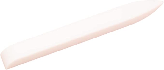 Craftelier - Plegadera de Teflón XL para Papel y Cartón | Ideal para Scrapbooking y Manualidades como Cartonaje, Origami, Encuadernación y Papiroflexia | Tamaño 15,8 x 1,8 x 0,8 cm - Color Blanco