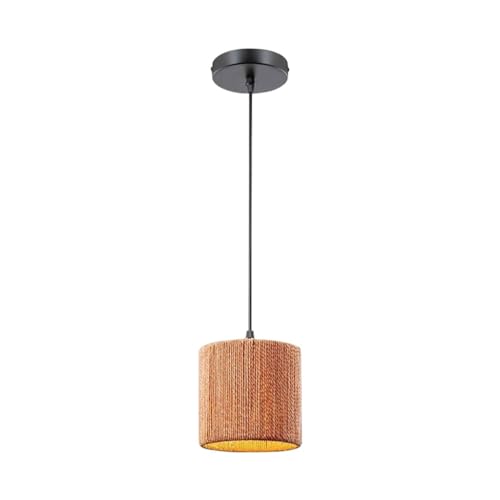 Cuerda de Cáñamo Colgante Luz de estilo industrial creativo con altura ajustable