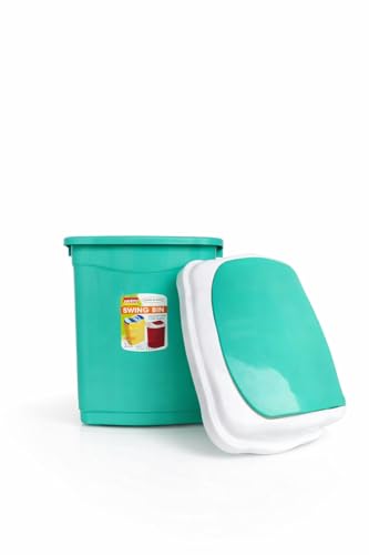 Image of Aristo Plastic Small Swing Dustbin 9 Ltr (Green)