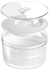 Kit Organizador e Secador de Saladas 5,5L Natural Ou Clear Fresh