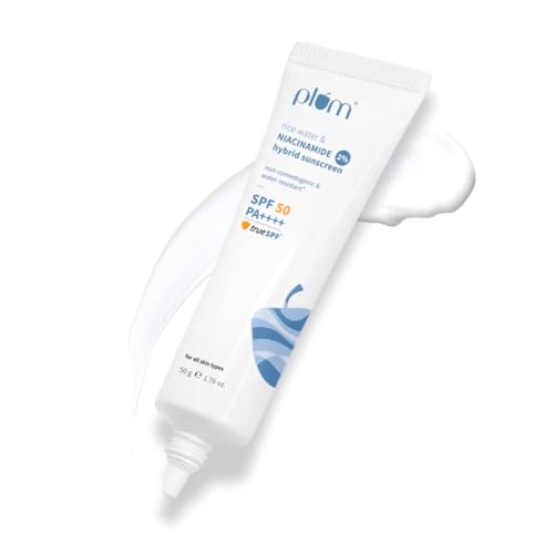 Plum SPF 50 PA++++ Sunscreen with 2% Niacinamide & Rice Water | I...
