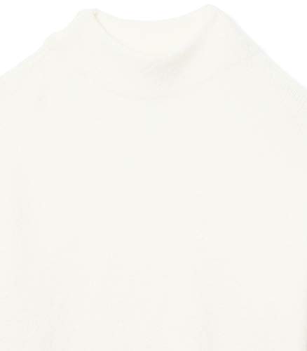 Cable Stitch Women's Funnel Neck Cozy Sweater Medium Winter White #TOP4