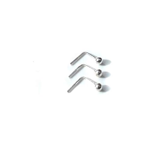 3 X Sterling Silver 1.5mm ball nose studs Cover