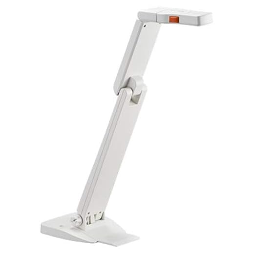 Elmo 1433 Model OX-1 Visual Presenter, 1/3.2" CMOS Sensor, Captures 1080p Full HD at Up to 15fps and 720p at Up to 30fps Via USB, 14.7" x 11.1" 4:3 Imaging Area, Built-in Microphone