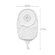 Ieron 10 Stück Einteilige Urostomiebeutel, auslaufsichere, entleerbare Stomabeutel für die Kolostomie-/Ileostomie-/Stomapflege, Anti-Rückfluss-Design