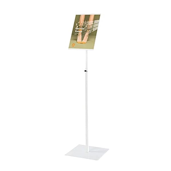 A4 Poster Menu Stand Vloerstaande Tekenhouder Voor Bewegwijzering, Verstelbare Hoek En Hoogte Teken Stand Poster, Menu, Advertenties, Verkoop, Bericht Display Stand Houder goud