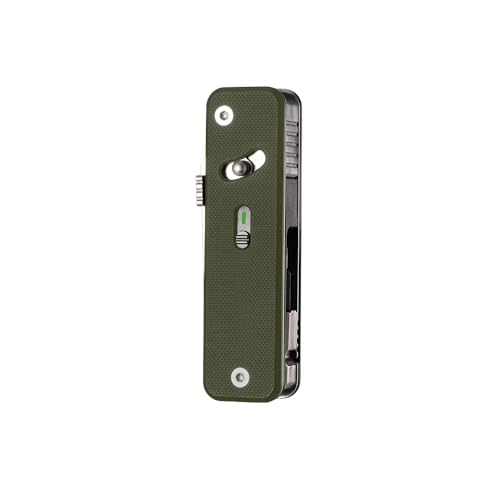 Image of ROXON S503G 9 in 1 Mini Multi Tool EDC Pocket Knife Multitool with G10 Handle,Scissors,Screwdriver,Threader,Awl, Flat Screwdriver,Ruler,Tweezers for Outdoors Fishing Camping,Gifts for Men (Green)