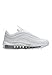 Nike Boy's Air Max 97 (Big Kid) White/White/Metallic Silver 4 Big Kid M