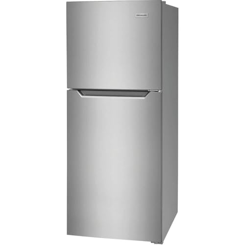 Frigidaire 11.6 Cu. Ft. Compact ADA Top Freezer Refrigerator in Brushed Steel with Electronic Control Panel, Reversible Door Swing, ENERGY STAR on Fridge.com