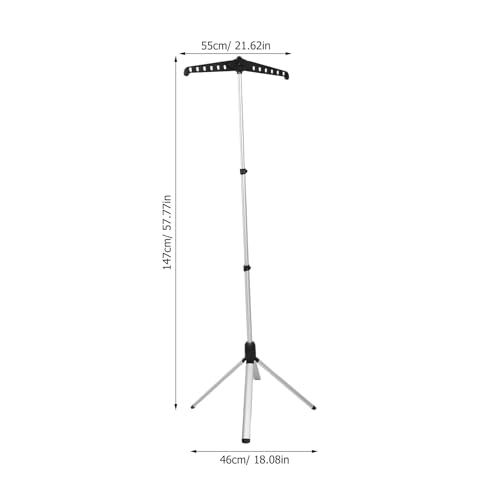Support à vêtements défroissage en aluminium réglable pour séchage à domicile